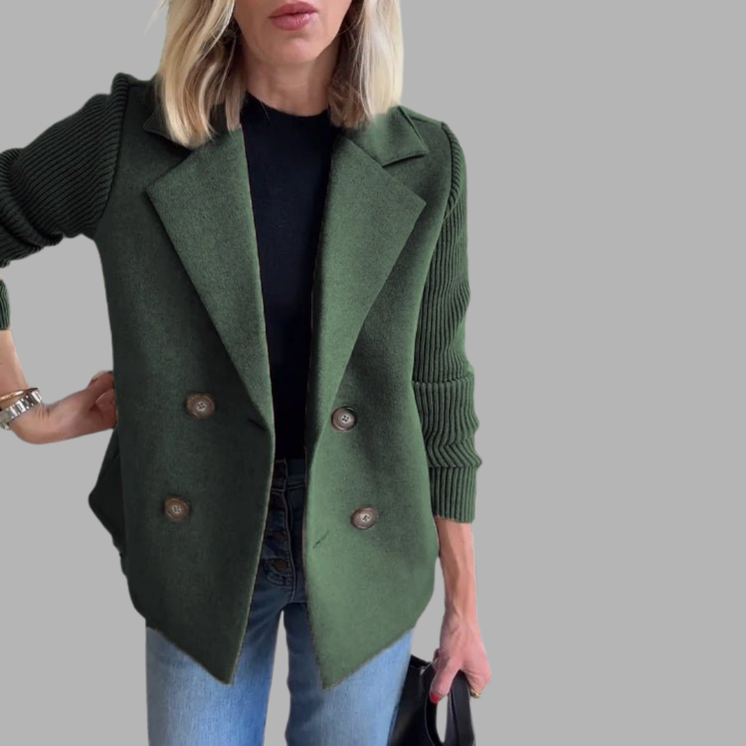 Bente - Finstrikket blazer med stil