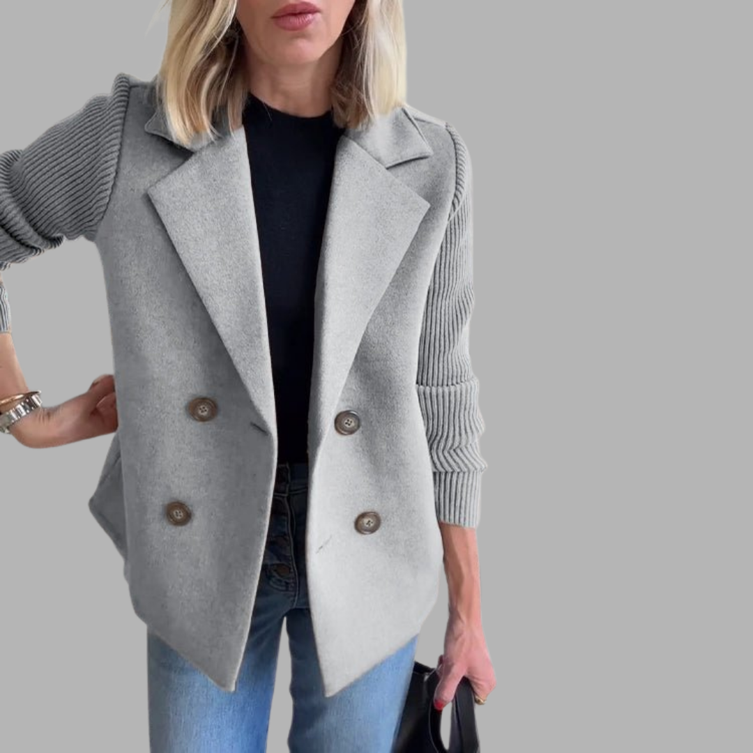 Bente - Finstrikket blazer med stil