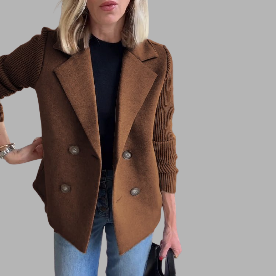 Bente - Finstrikket blazer med stil