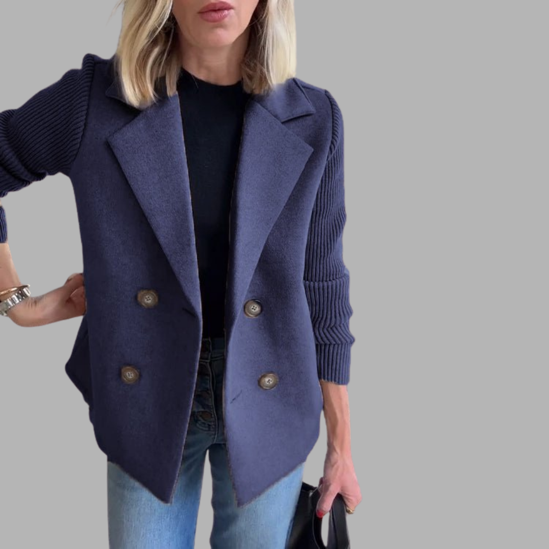 Bente - Finstrikket blazer med stil