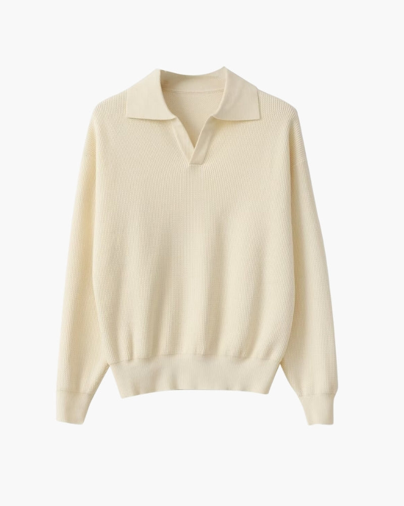 Kark - Polo-shirt i strukturstrik
