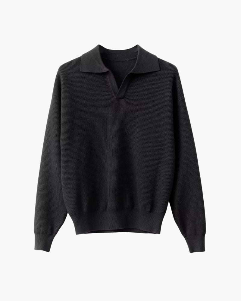 Kark - Polo-shirt i strukturstrik