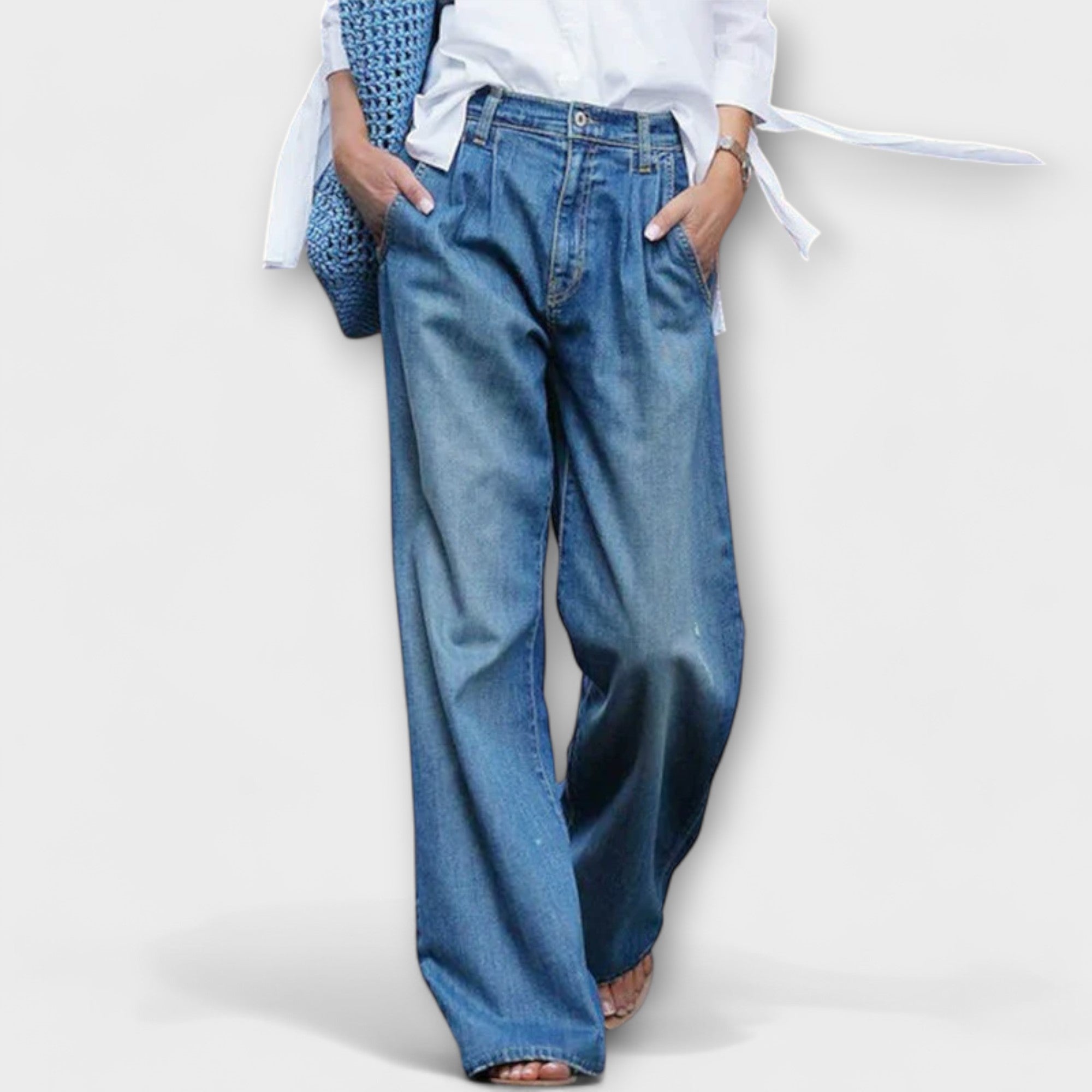 Eva - Jeans med brede ben
