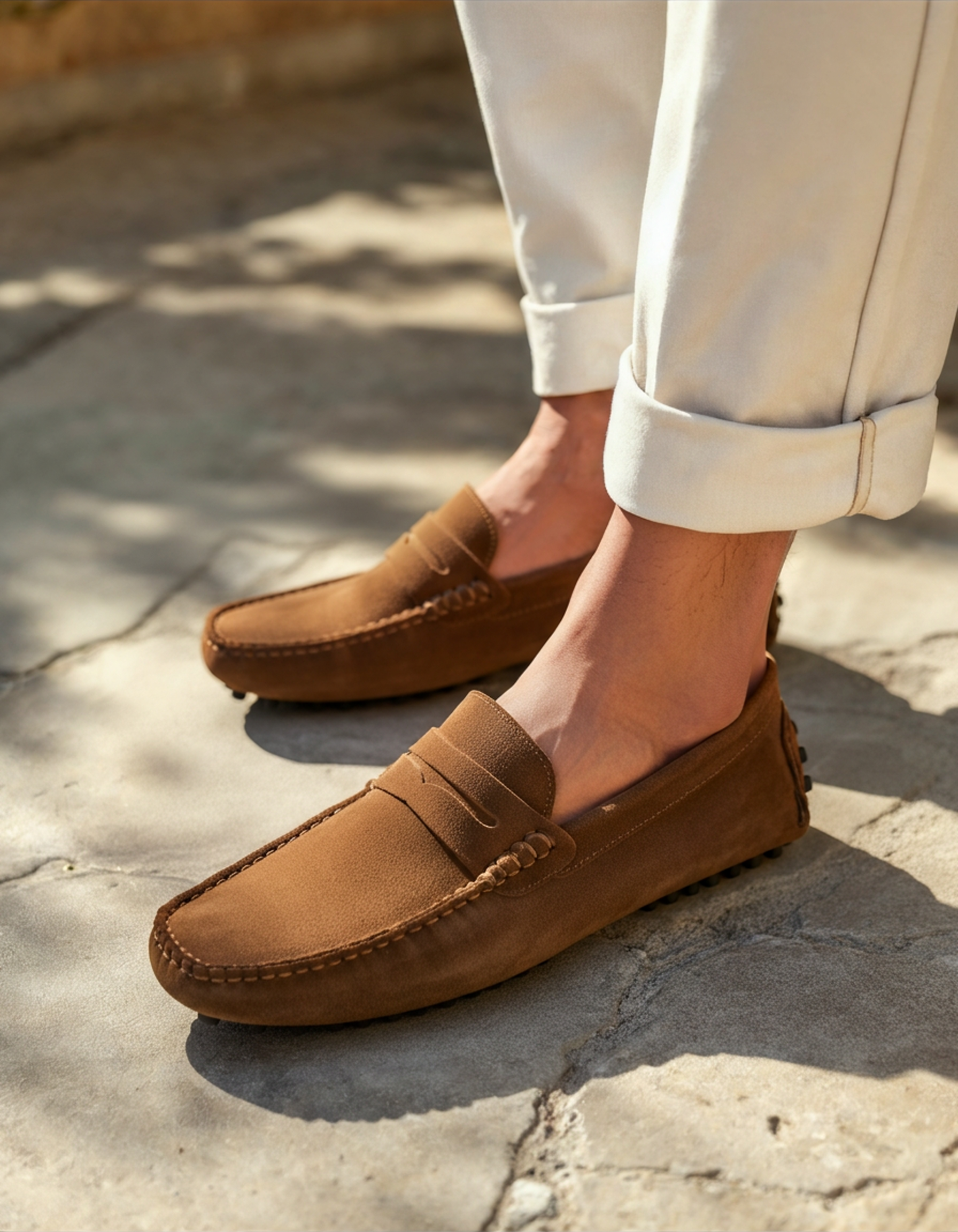 Ruskinds loafers med snøre